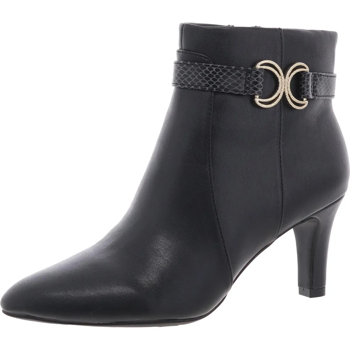 Guild 2 Womens Faux Leather Embellished Booties