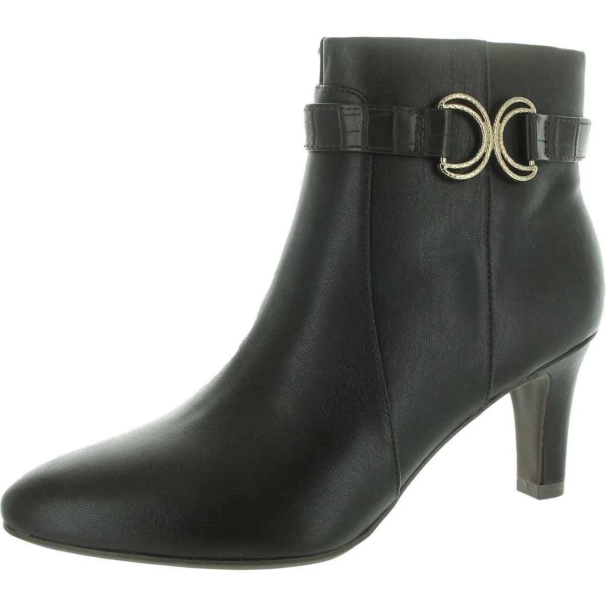 Guild 2 Womens Faux Leather Embellished Booties