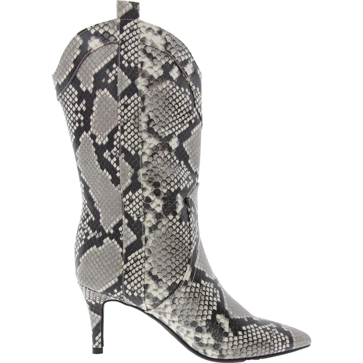 GWWURLIE Womens Snake Print Manmade Cowboy, Western Boots