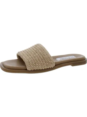 Habits Womens Woven Manmade Slide Sandals