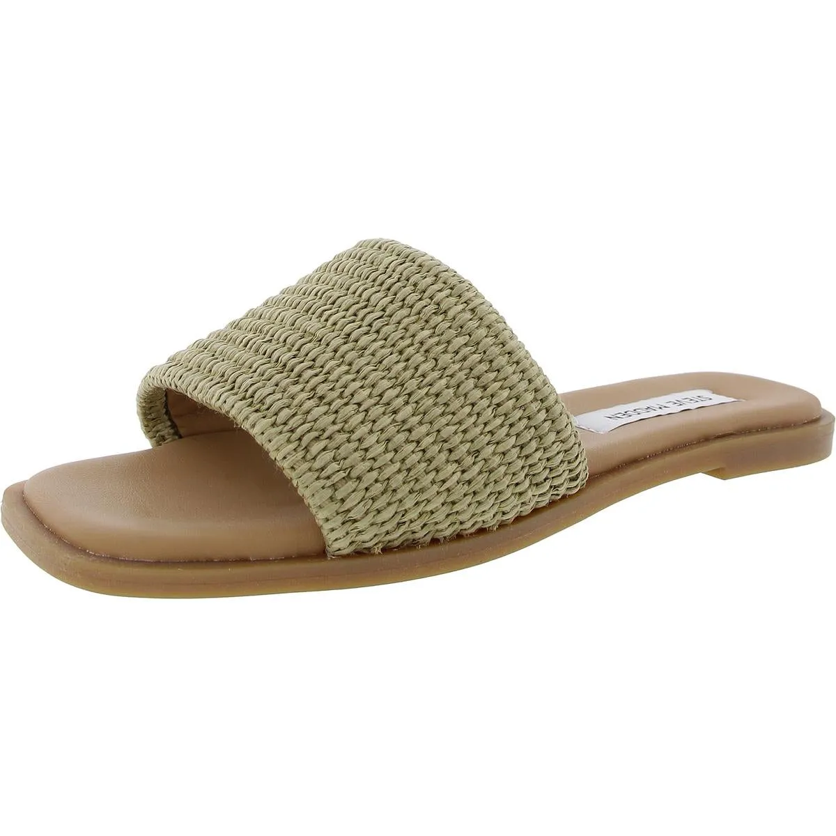 Habits Womens Woven Manmade Slide Sandals