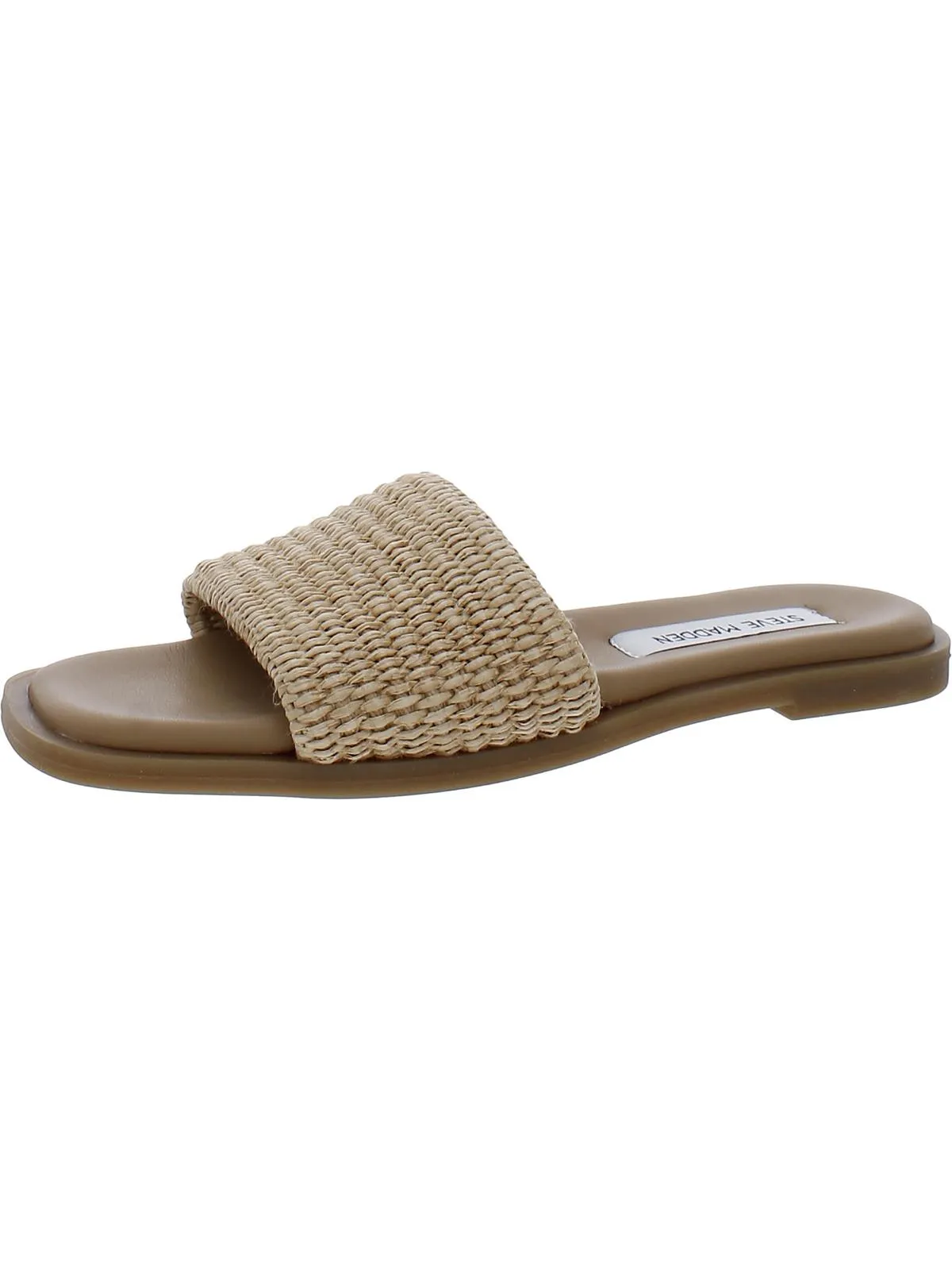 Habits Womens Woven Manmade Slide Sandals