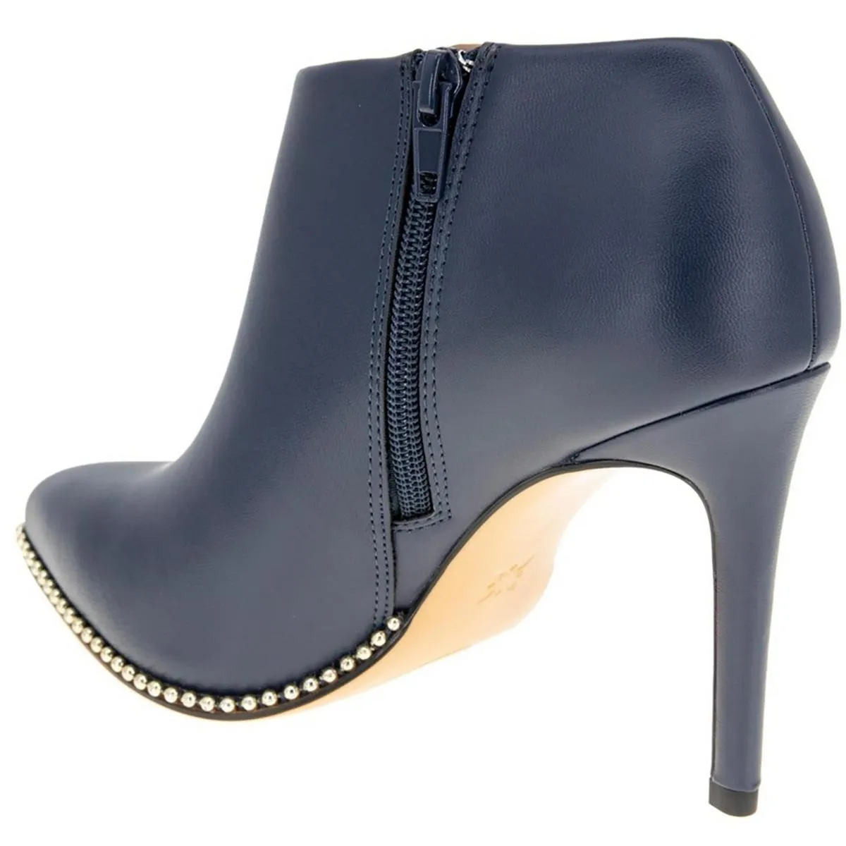 Hadix  Womens Studded Faux Leather Booties