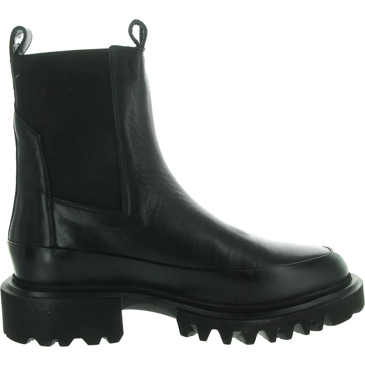 Harlee Womens Mixed Media Leather Chelsea Boots