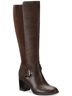 Hazell Womens Tall Block Heel Knee-High Boots