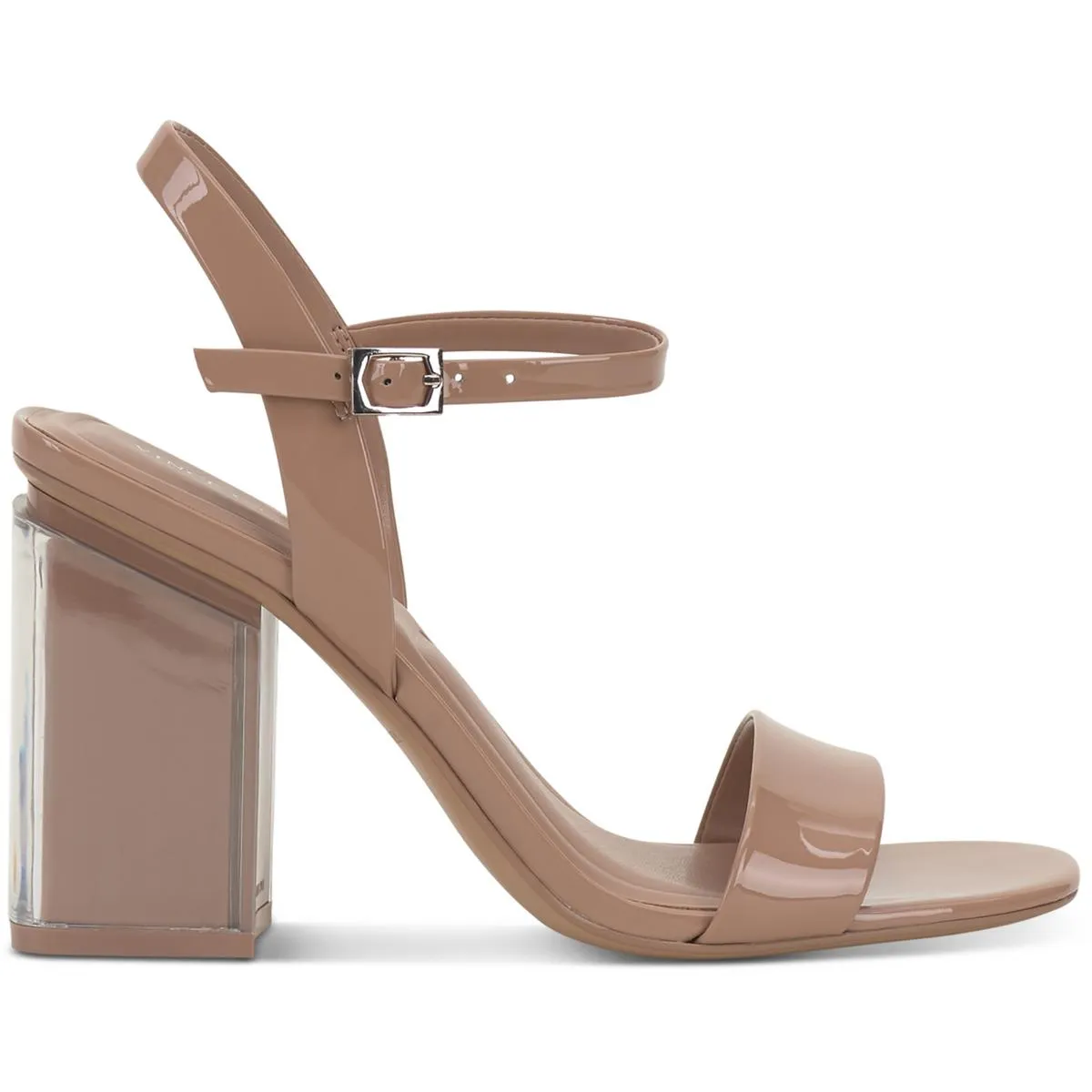 Herrican Womens Patent Leather Square Toe Heels