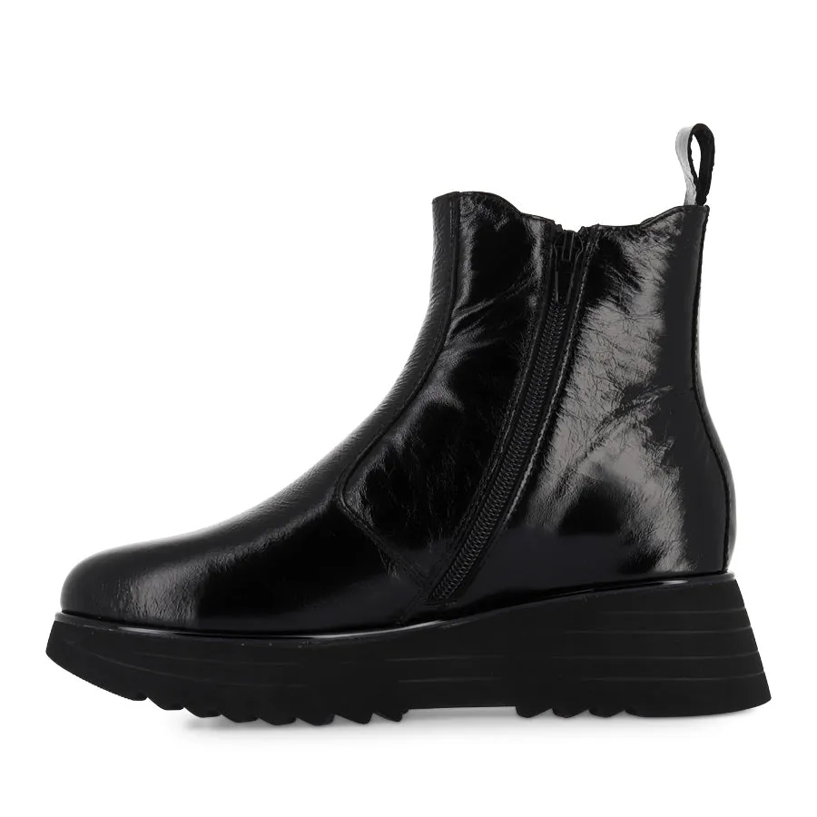 HICCUP - BLACK CRUSH PATENT LEATHER