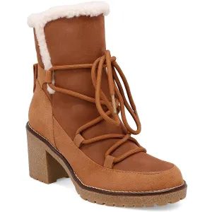 HOLIDAY Womens Lace-Up Man Made Combat & Lace-Up Boots