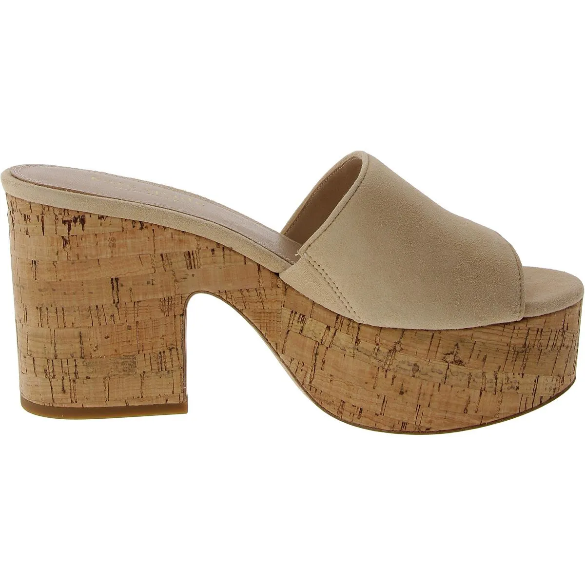 IBIZA Womens Laceless Leather Platform Sandals