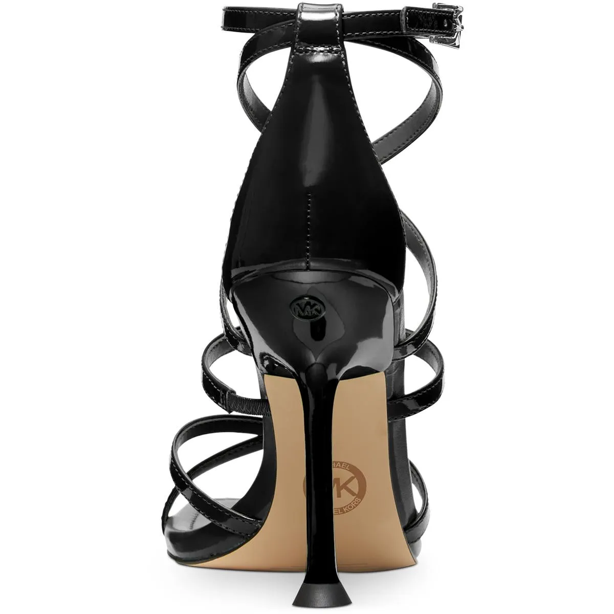 Imani Strappy Womens Patent Leather Dressy Heels
