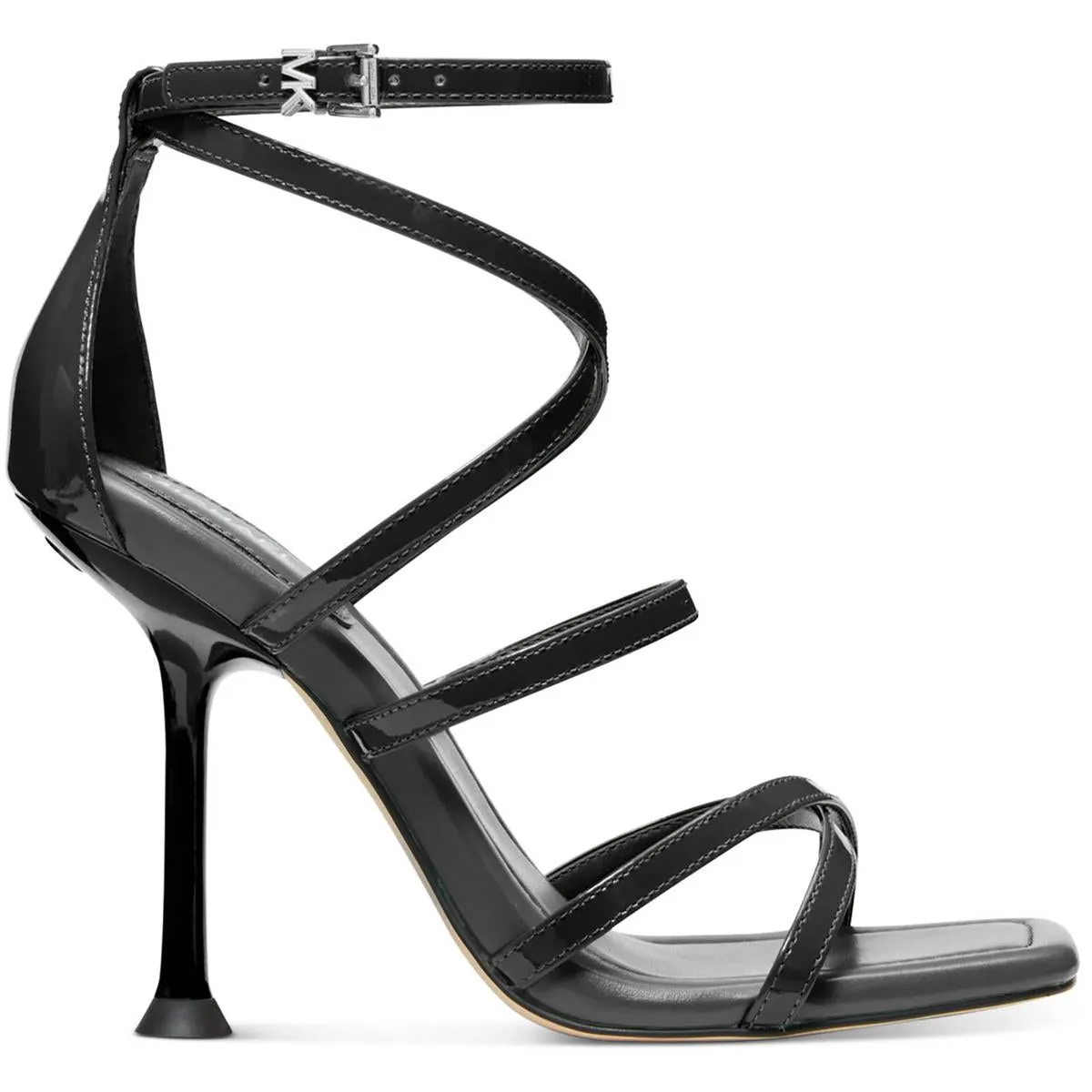 Imani Strappy Womens Patent Leather Dressy Heels