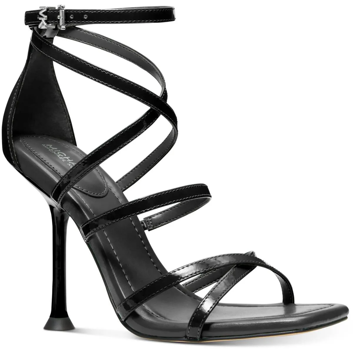 Imani Strappy Womens Patent Leather Dressy Heels