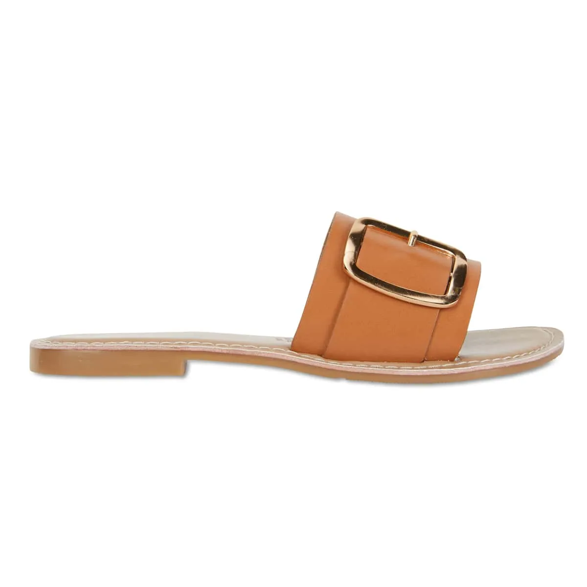 Inca Slide in Tan Smooth Smooth