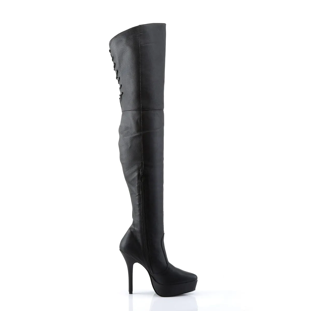 INDULGE-3011 Black Leather (P)