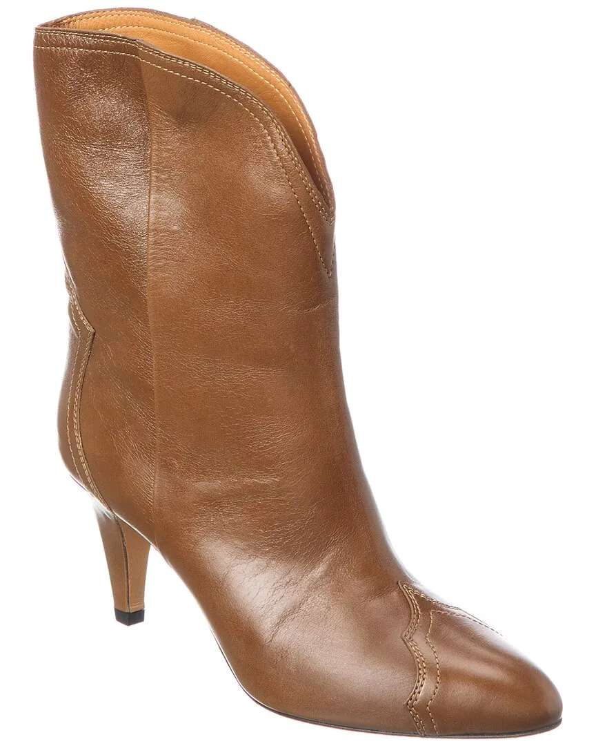 Isabel Marant Dythey Leather Western Boot