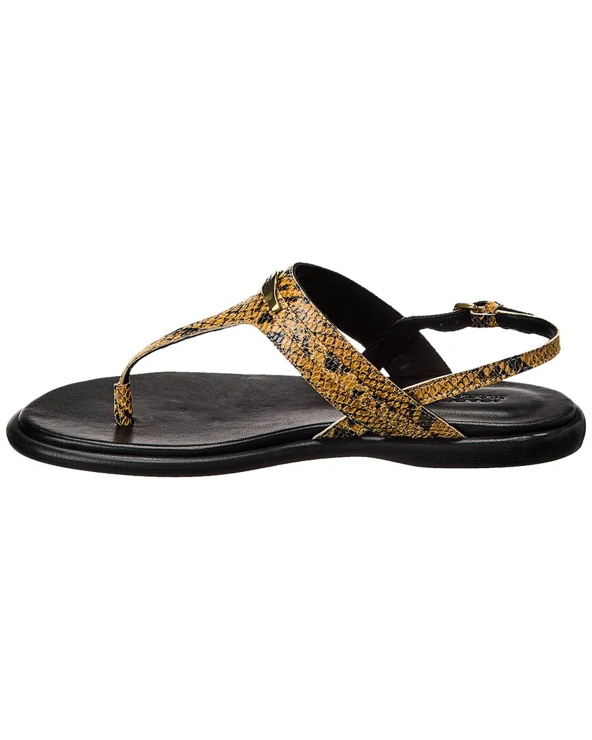 Isabel Marant Nya Snake-Embossed Leather Sandal
