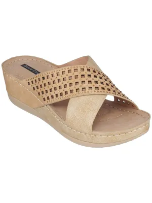 ISABELLA Womens Comfort Insole Manmade Wedge Sandals