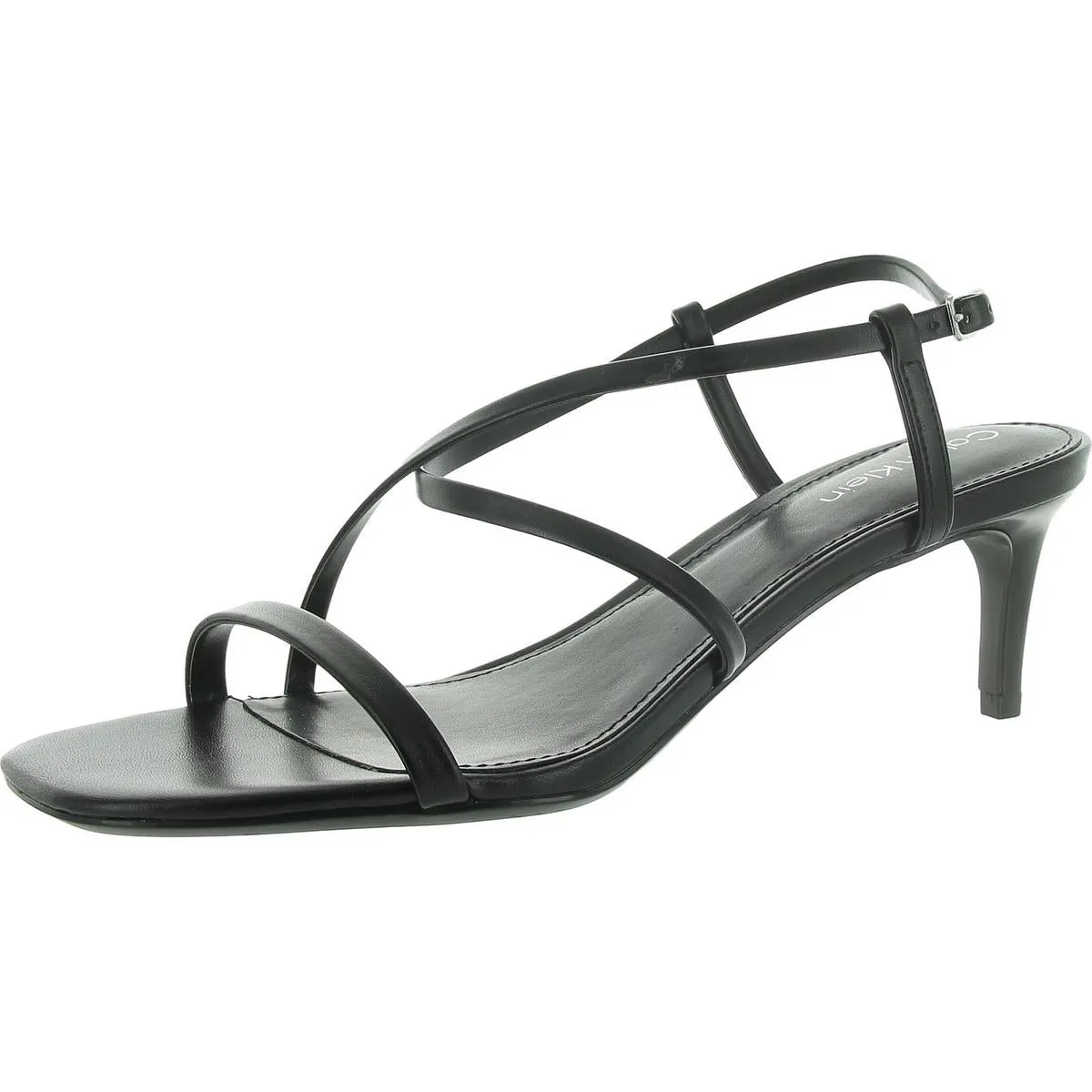 Ishaya Womens Faux Leather Strappy Ankle Strap