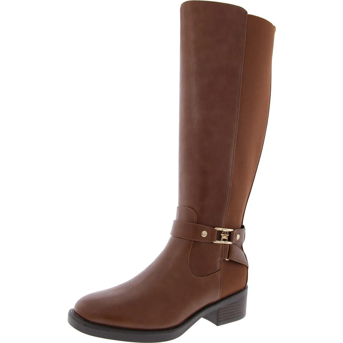 Iyla Womens Faux Leather Tall Knee-High Boots