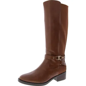 Iyla Womens Faux Leather Tall Knee-High Boots