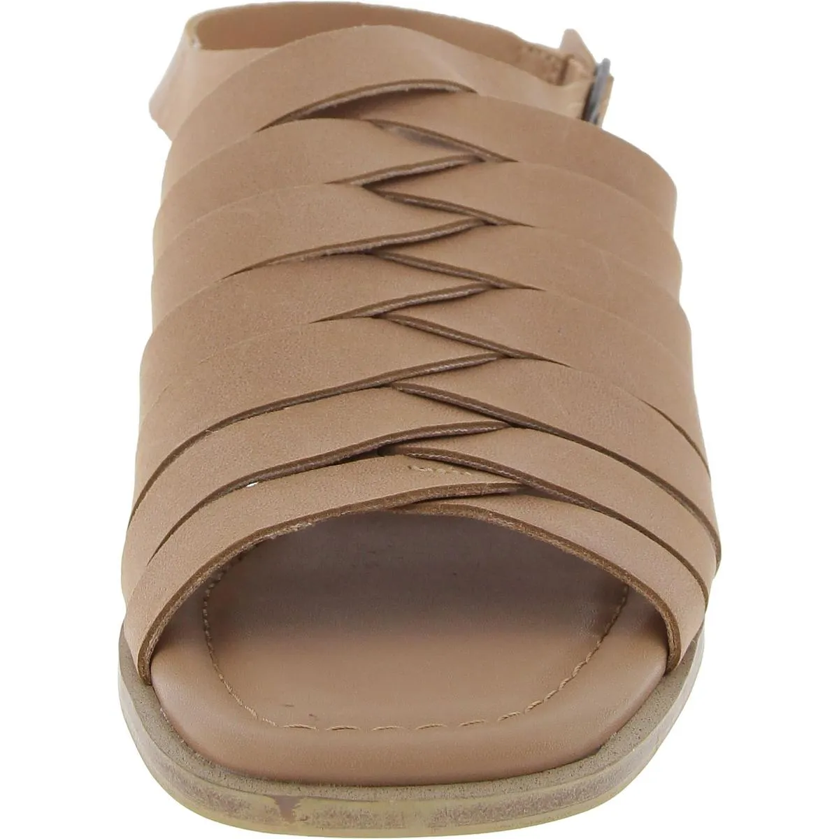 Jacina Womens Adjustable Leather Block Heel