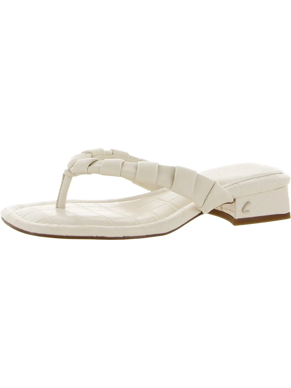 Jacinda Womens Square Toe Slip On Slide Sandals