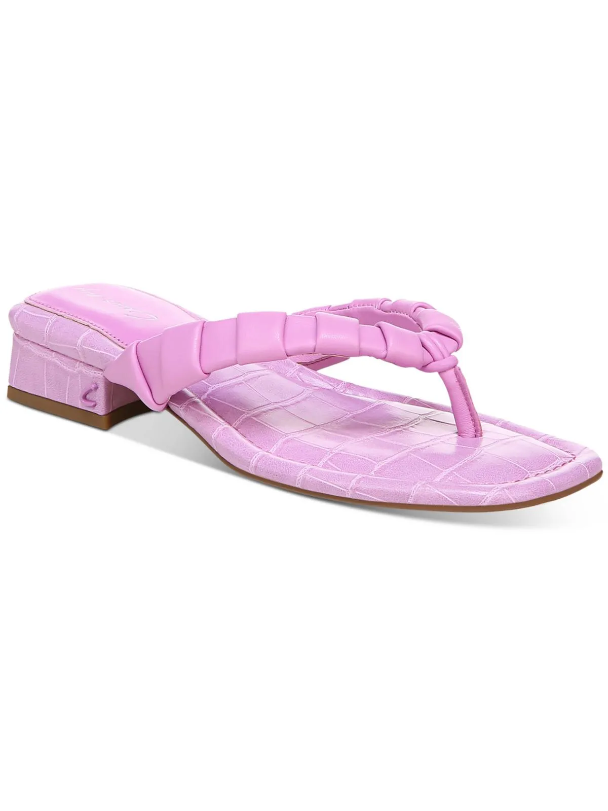 Jacinda Womens Square Toe Slip On Slide Sandals