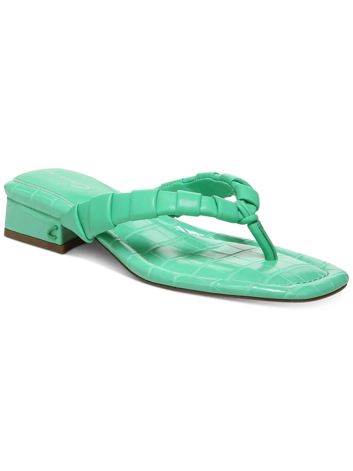 Jacinda Womens Square Toe Slip On Slide Sandals