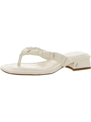 Jacinda Womens Square Toe Slip On Slide Sandals