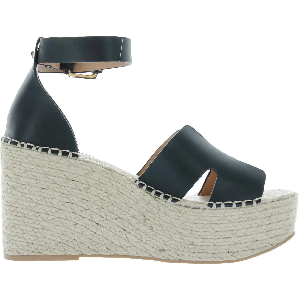 Jackal Womens Leather Wedge Platform Sandals