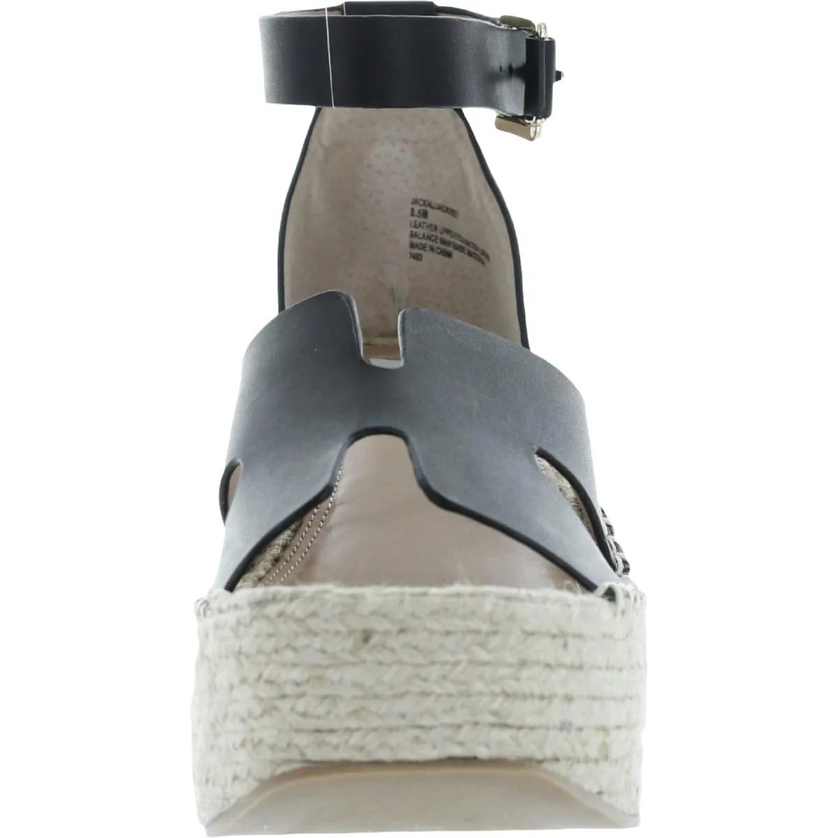 Jackal Womens Leather Wedge Platform Sandals