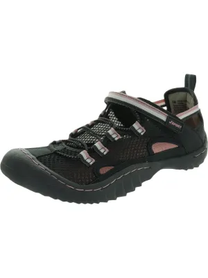 Jaguar Mesh Water Ready Womens Vegan Leather Laceless Sport Sandals