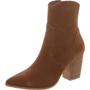 Janetta Womens Suede Solid Mid-Calf Boots