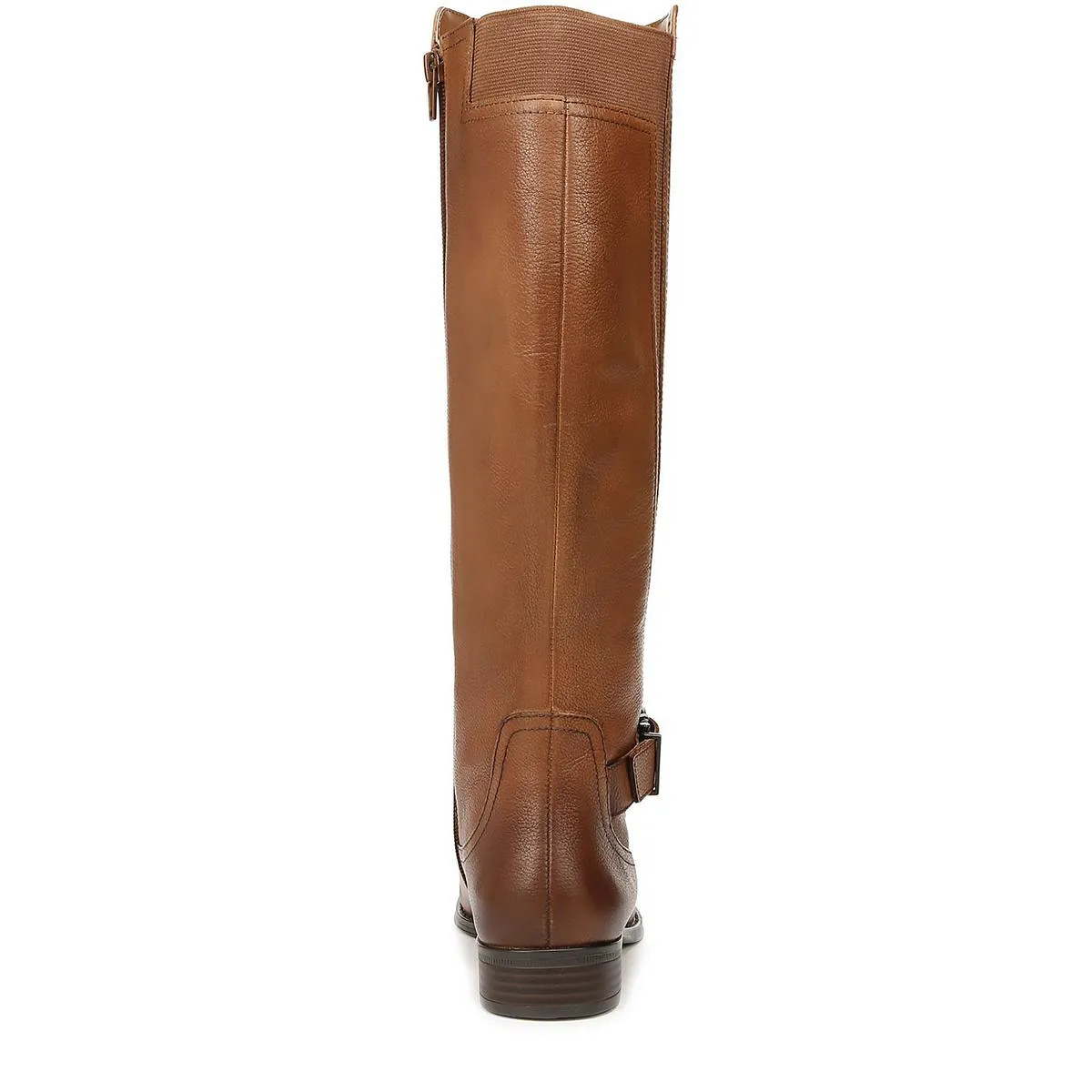 JAYA Womens Zipper Leather Knee-High Boots