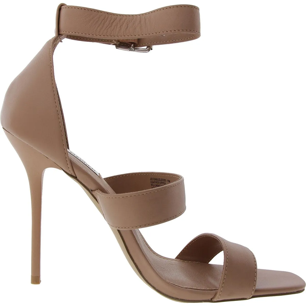 Jelena Womens Buckle Leather Ankle Strap