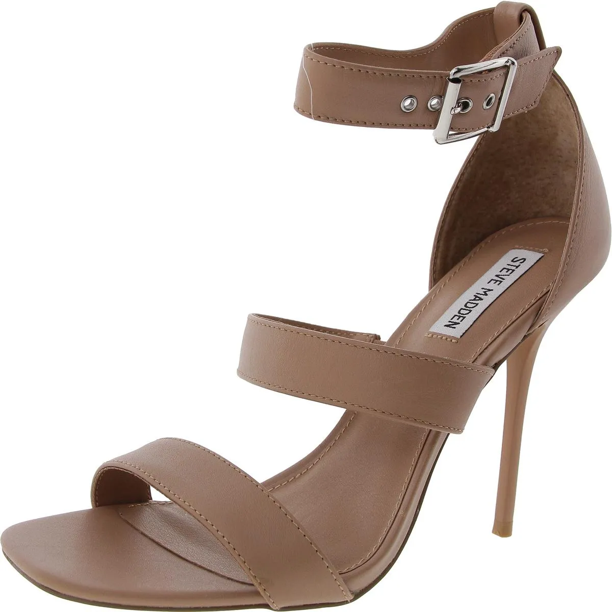 Jelena Womens Buckle Leather Ankle Strap