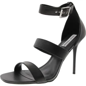 Jelena Womens Buckle Leather Ankle Strap