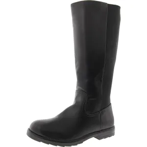 Jenni Womens Zipper Faux Leather Knee-High Boots