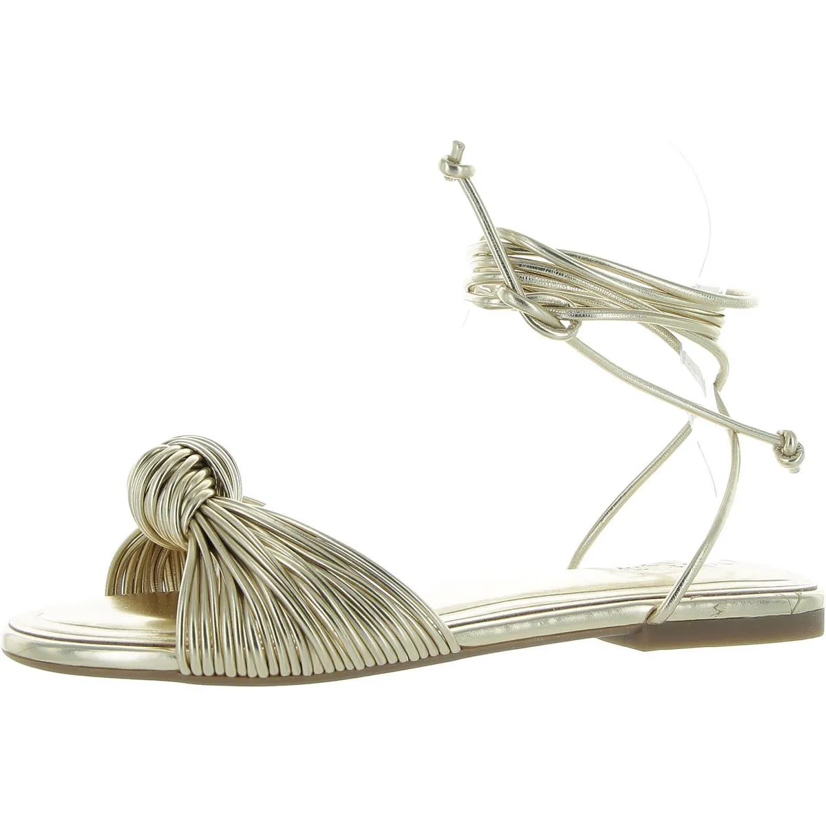 Jenniee Womens Strappy Faux Leather Strappy Sandals