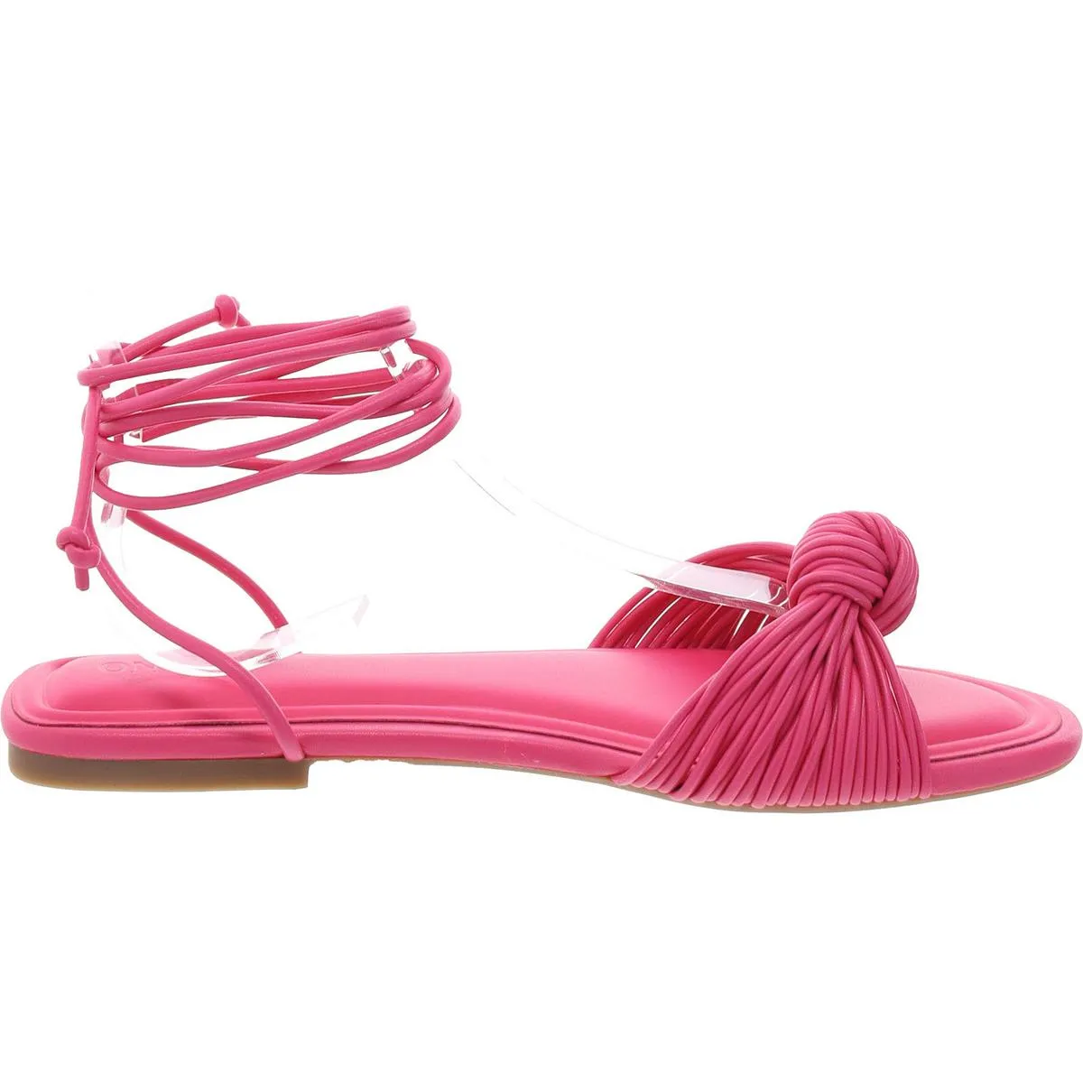 Jenniee Womens Strappy Faux Leather Strappy Sandals