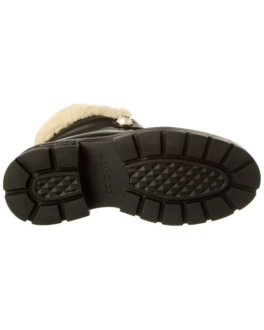 Jimmy Choo Shea Shearling & Leather Boot