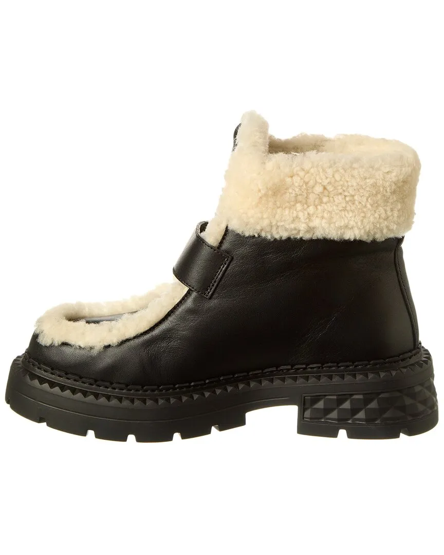 Jimmy Choo Shea Shearling & Leather Boot