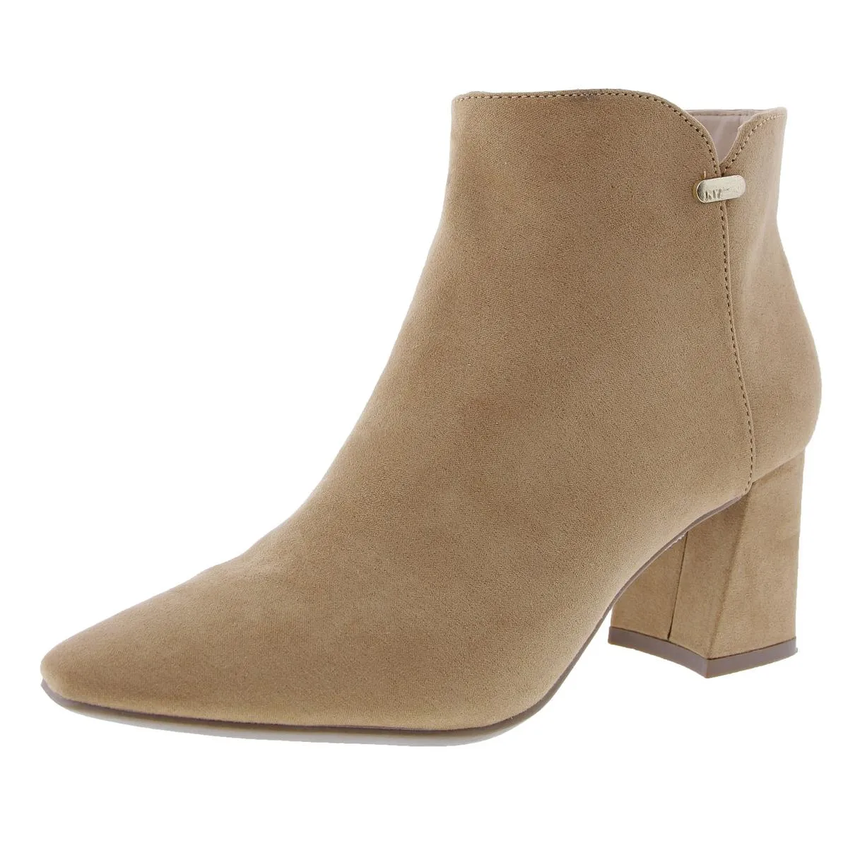 JNYDELNO Womens Block Heel Faux Suede Ankle Boots