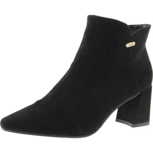 JNYDELNO Womens Block Heel Faux Suede Ankle Boots