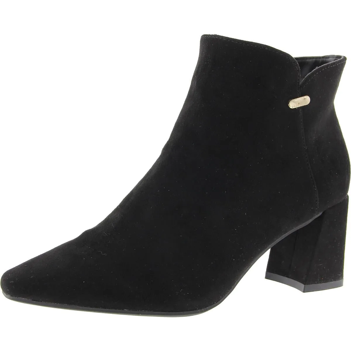 JNYDELNO Womens Block Heel Faux Suede Ankle Boots