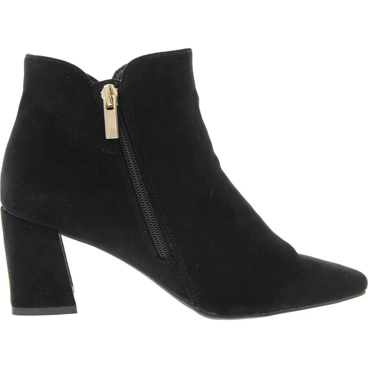 JNYDELNO Womens Block Heel Faux Suede Ankle Boots