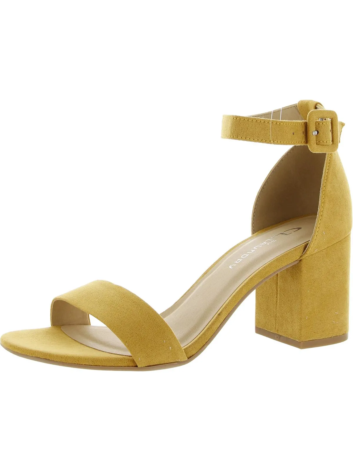 Jody Womens Buckle Dressy Block Heel