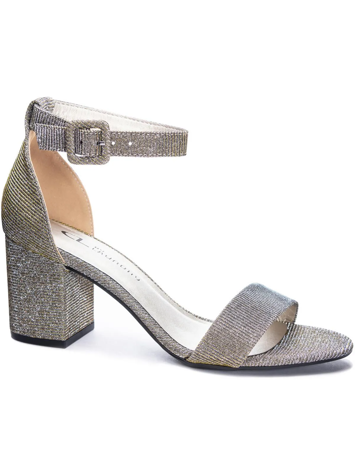 Jody Womens Buckle Dressy Block Heel