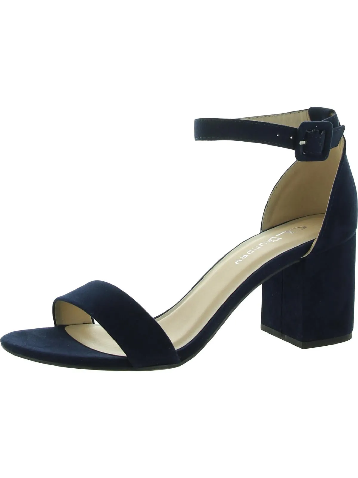 Jody Womens Buckle Dressy Block Heel
