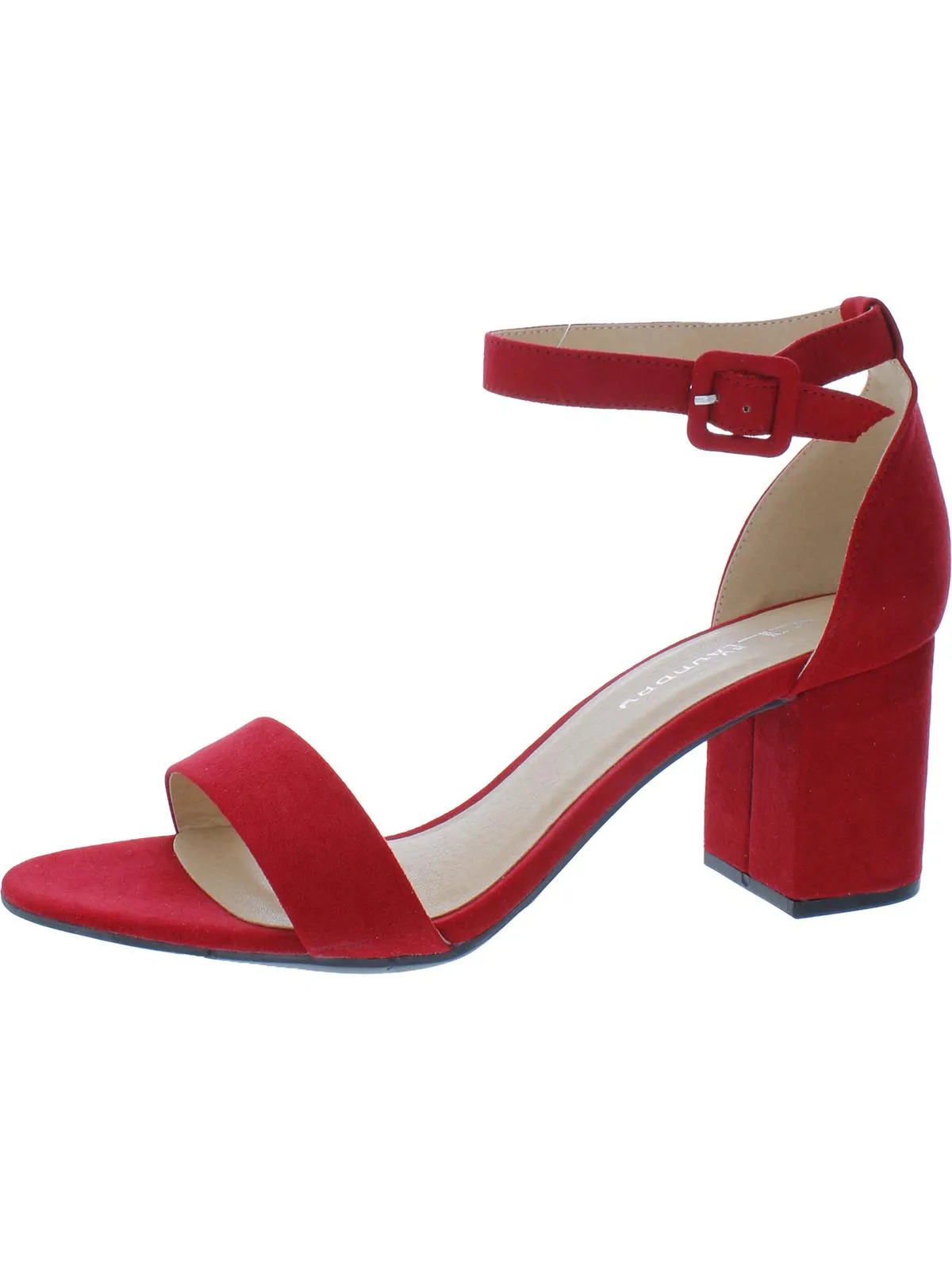 Jody Womens Buckle Dressy Block Heel